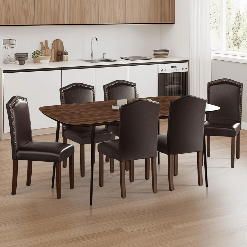 leather dining chairs