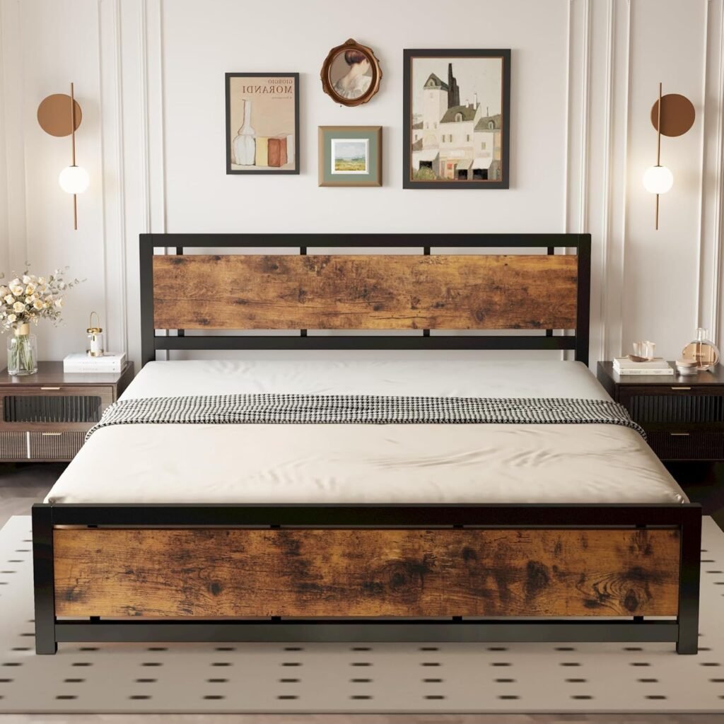 california king size platform bed