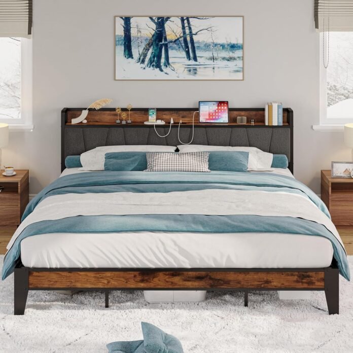 california king size platform bed