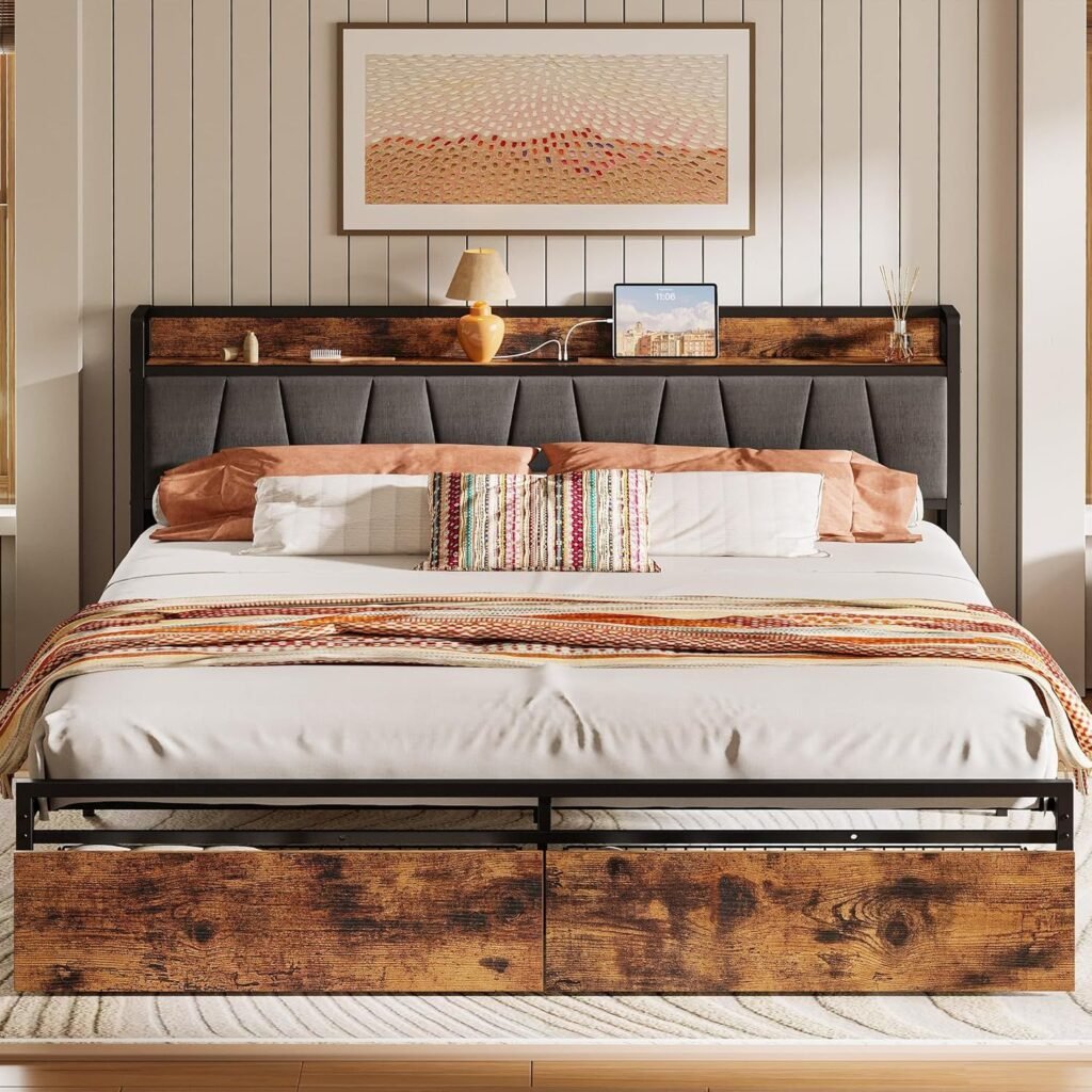 california king size platform bed