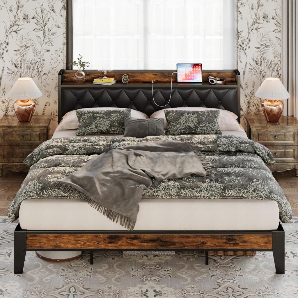 california king size platform bed