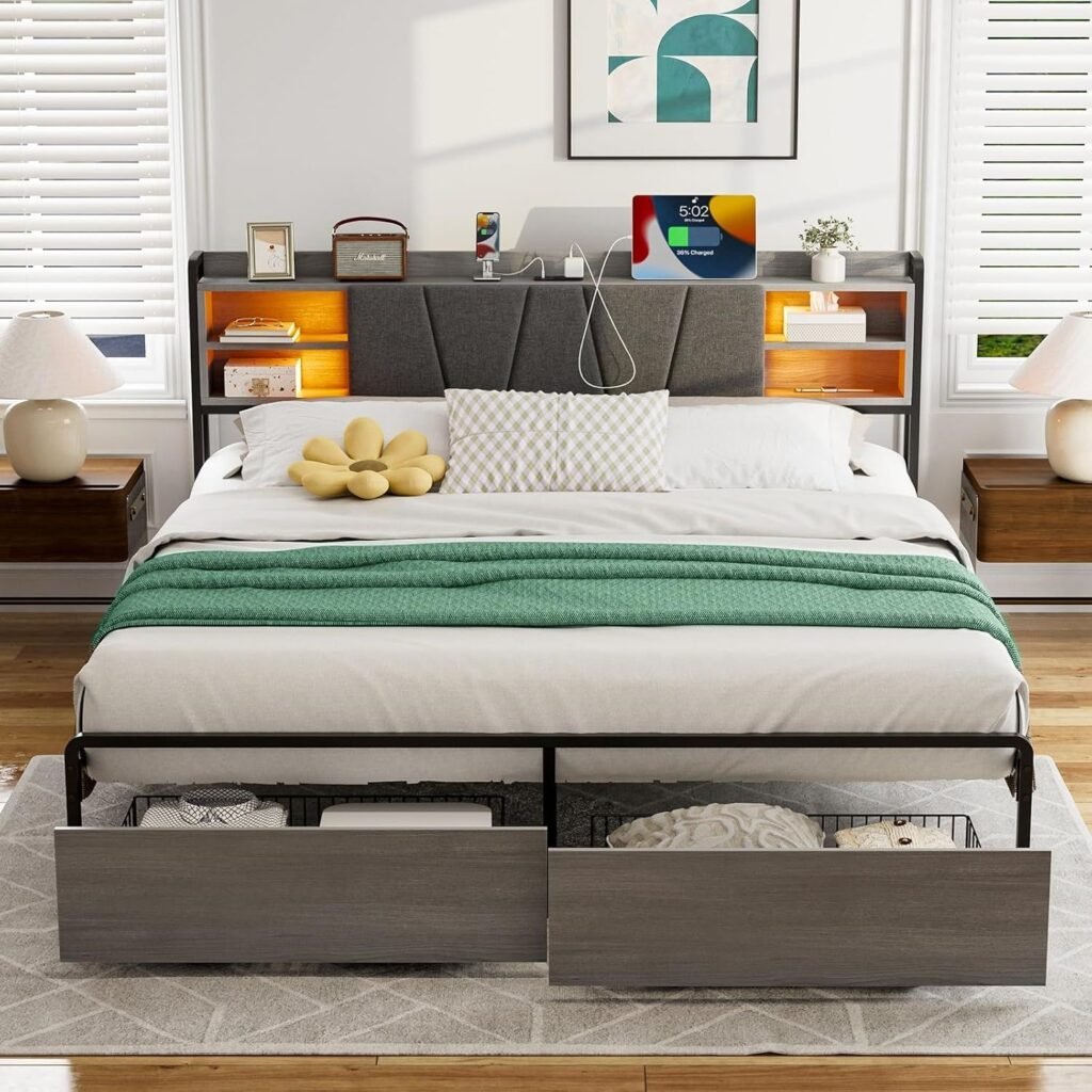 California King Storage Bed