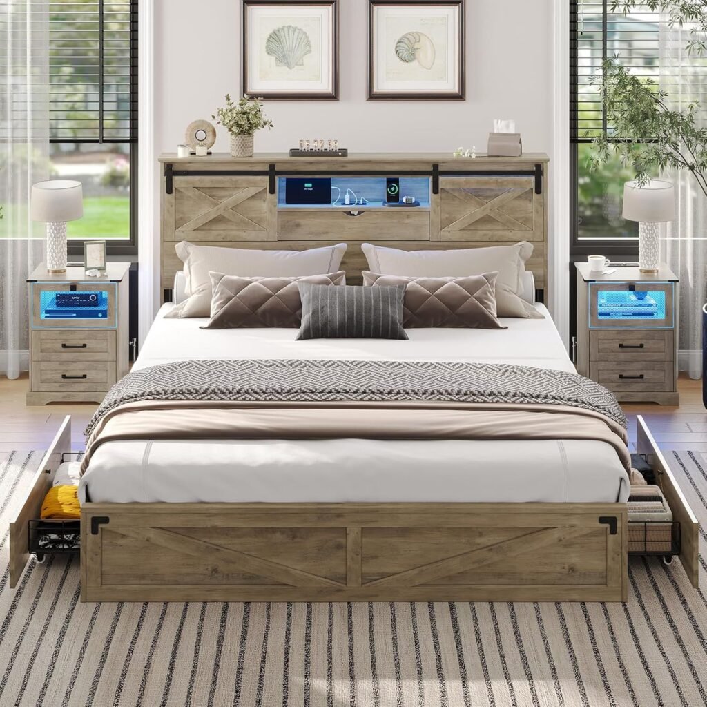 California King Storage Bed