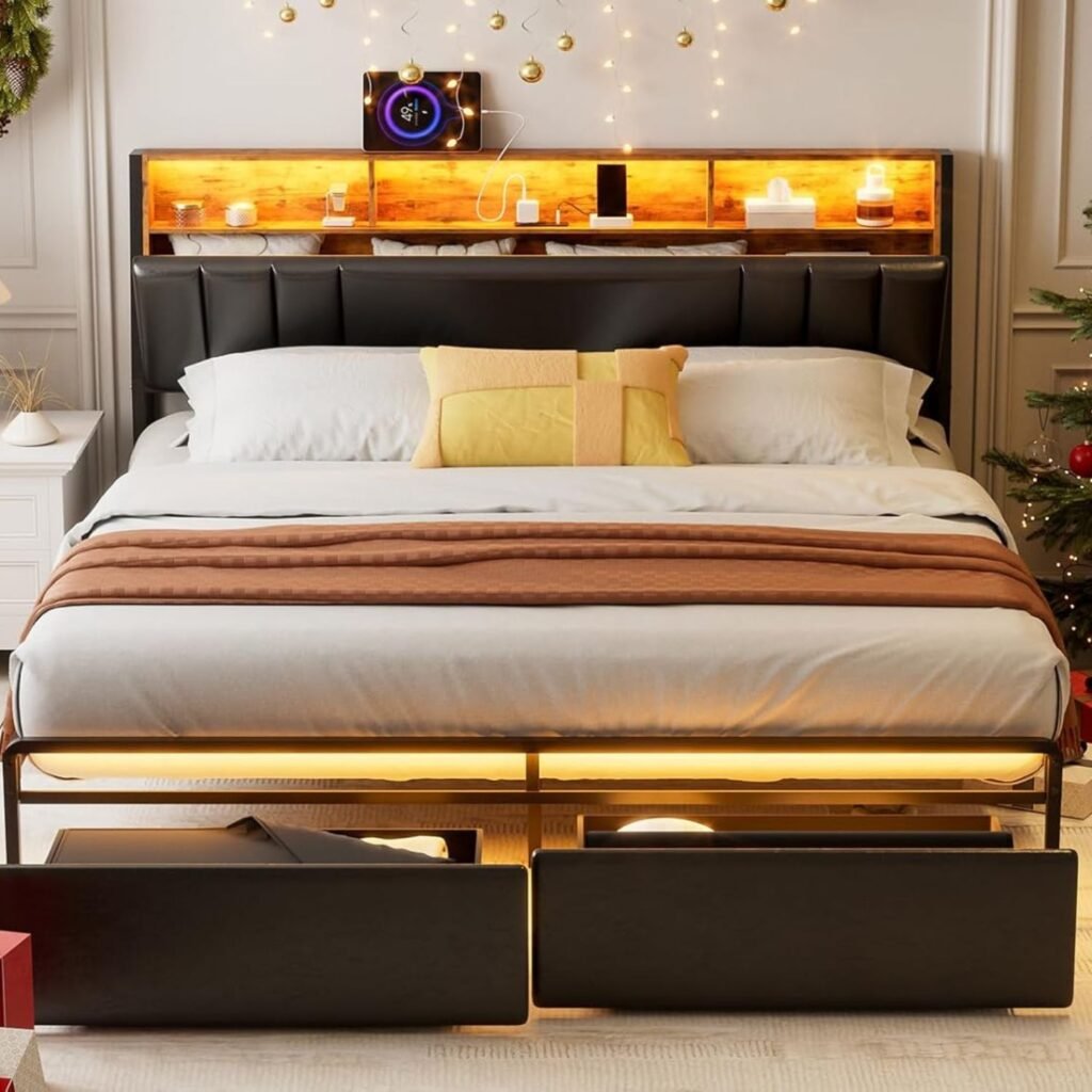 California King Storage Bed