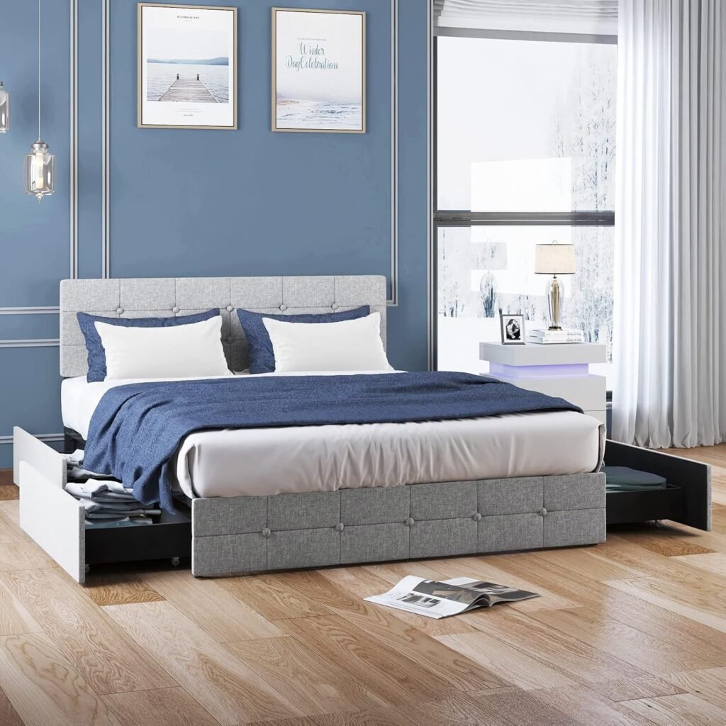 California King Storage Bed