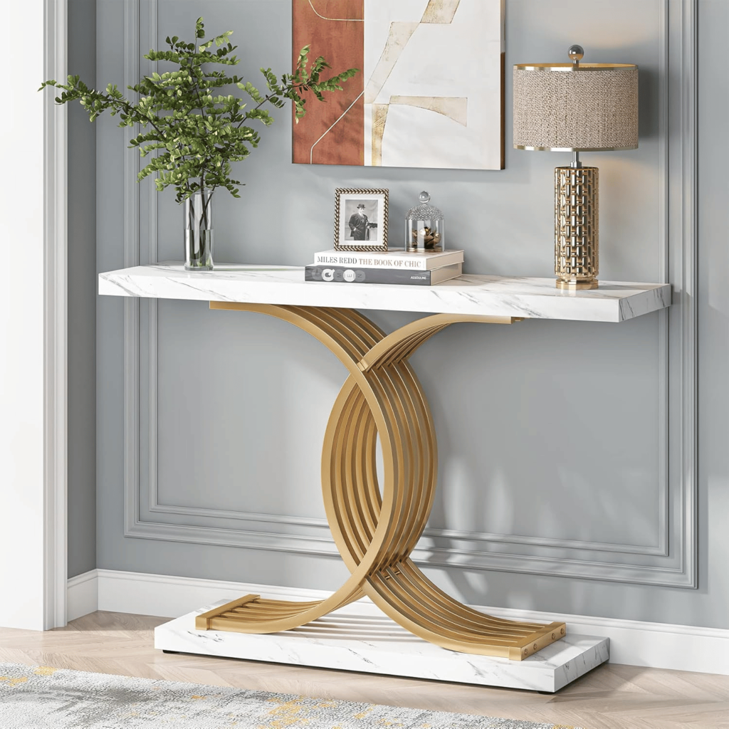 Marble Top Console Table