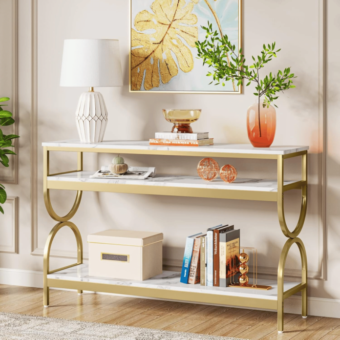 Marble Top Console Table