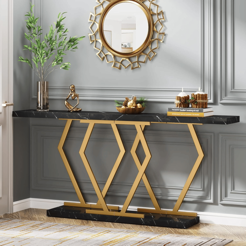 Marble Top Console Table