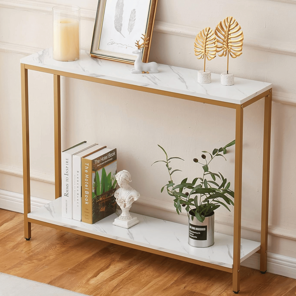 Marble Top Console Table