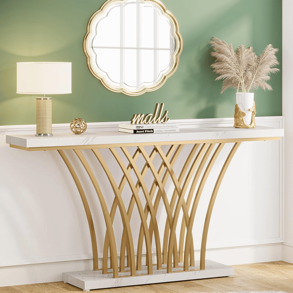 Marble Top Console Table