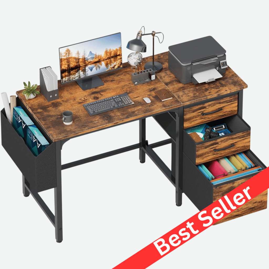 rustic office desk