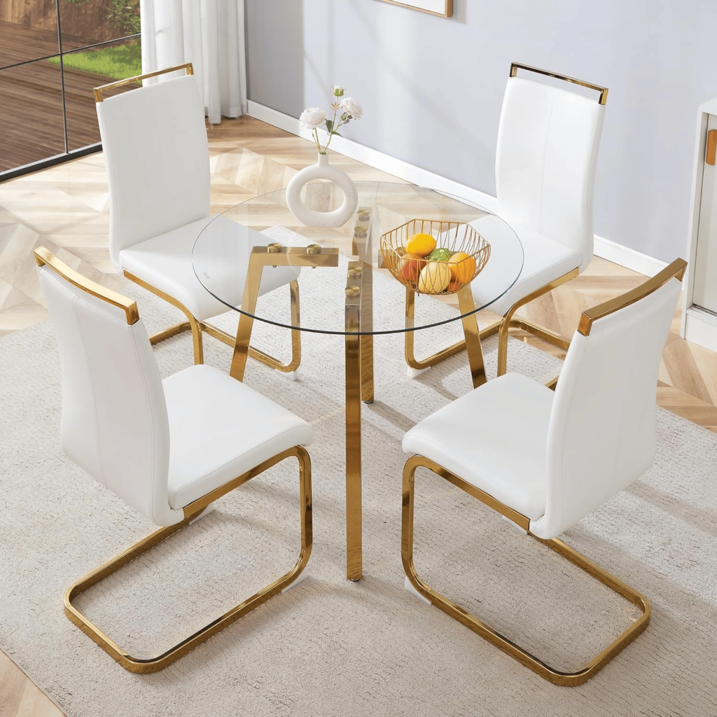 Round Glass Dining Sets for 4