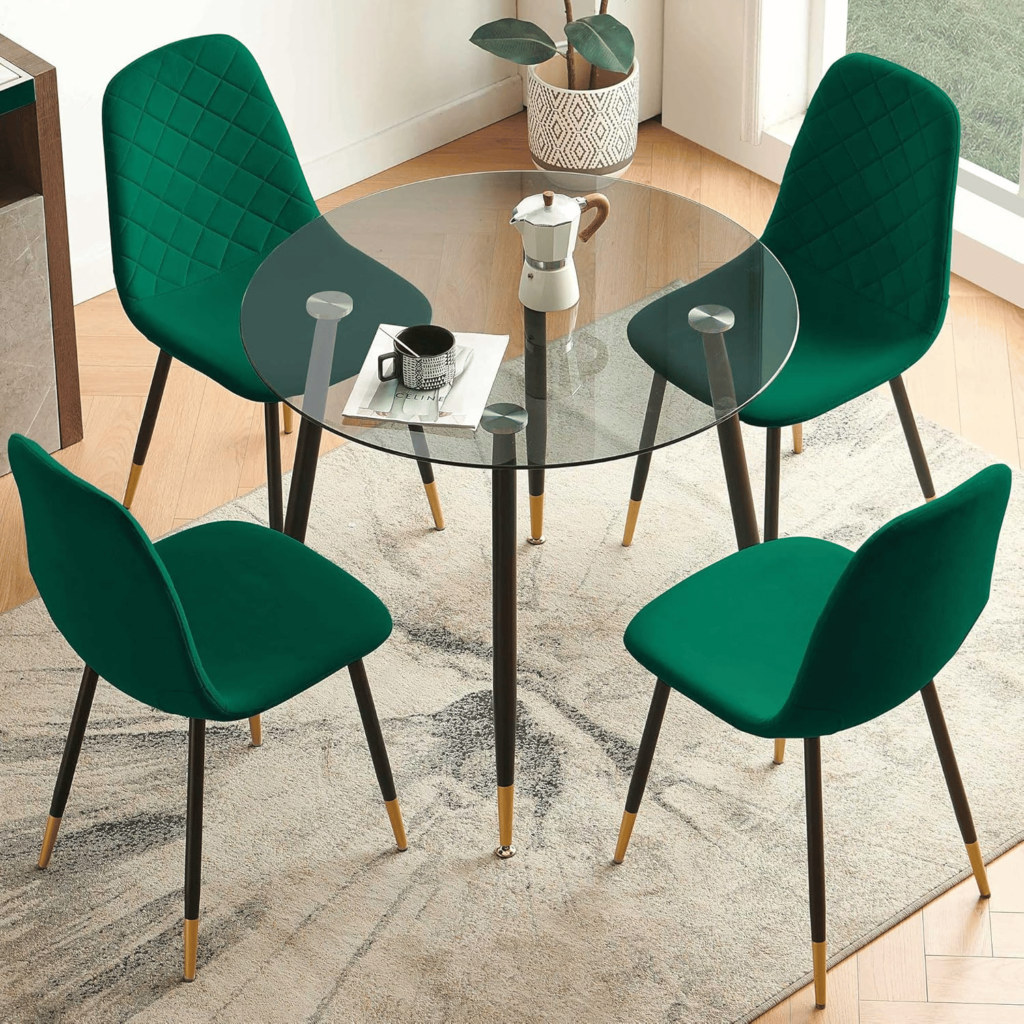 Round Glass Dining Sets for 4