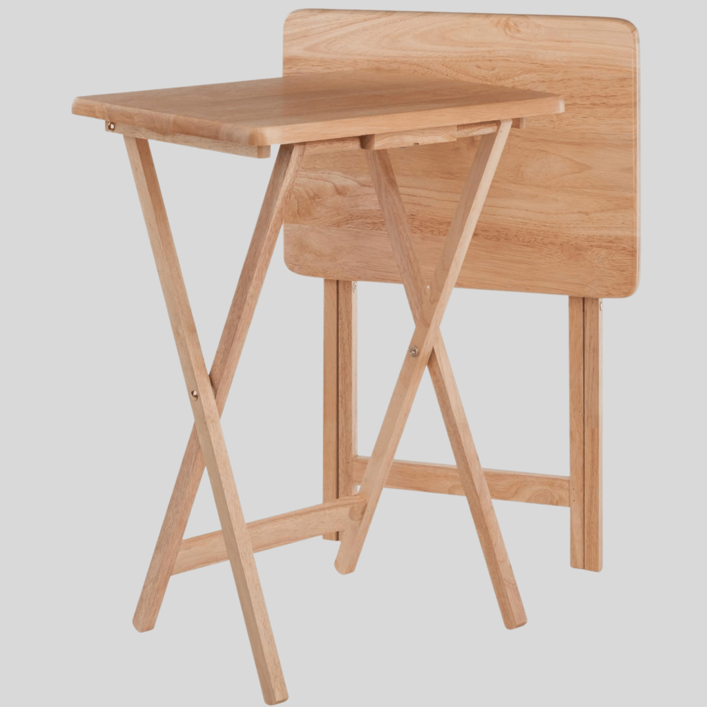 wood folding table