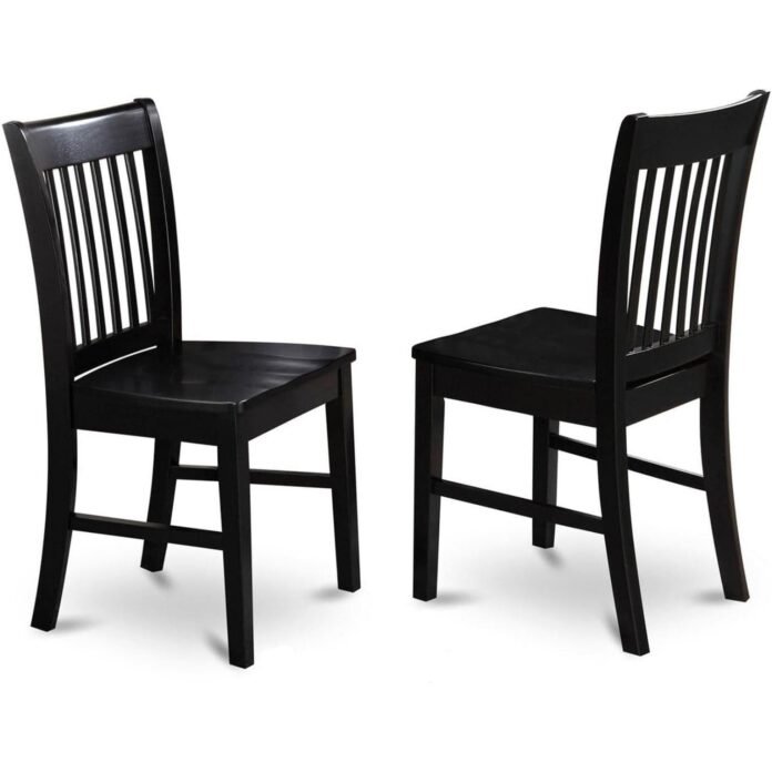 Black wood dining chairs