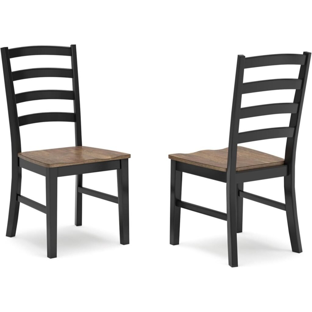 Black wood dining chairs