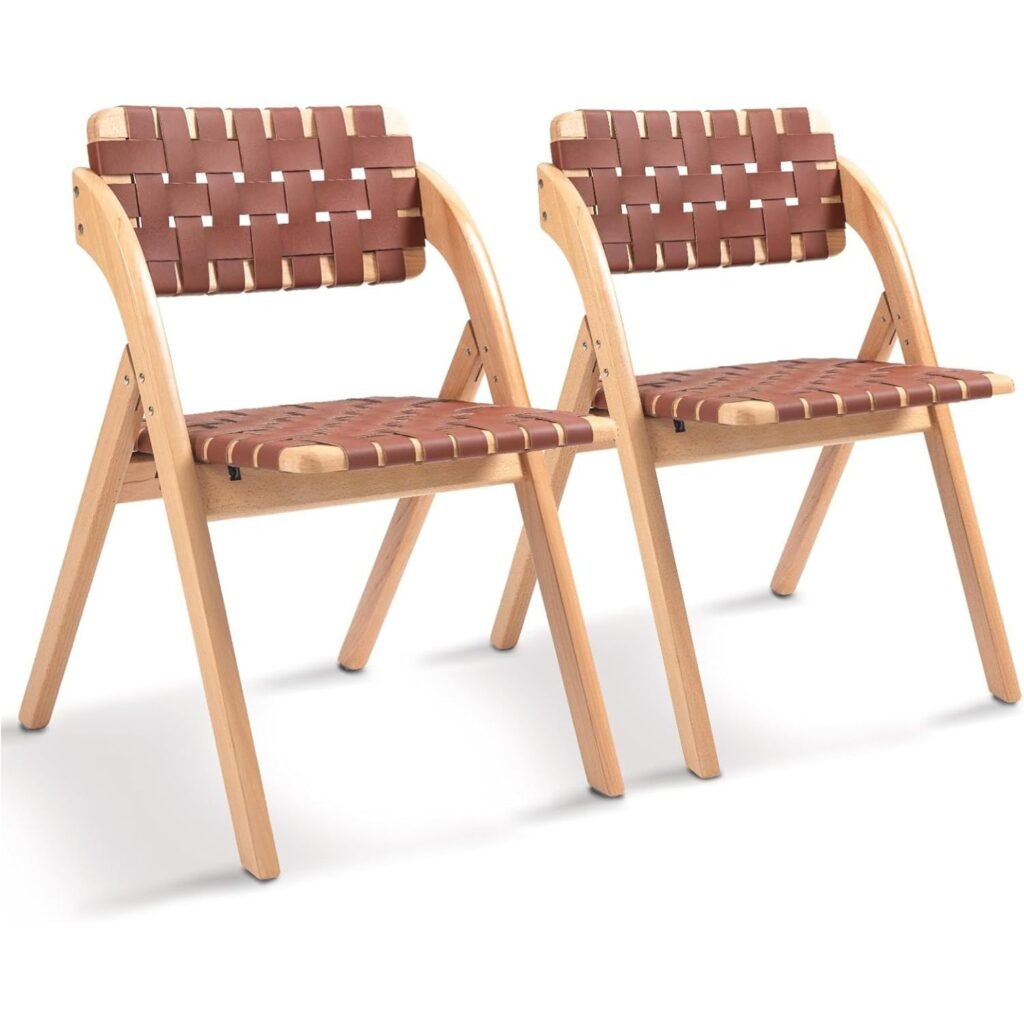 Outdoor wood folding chairs