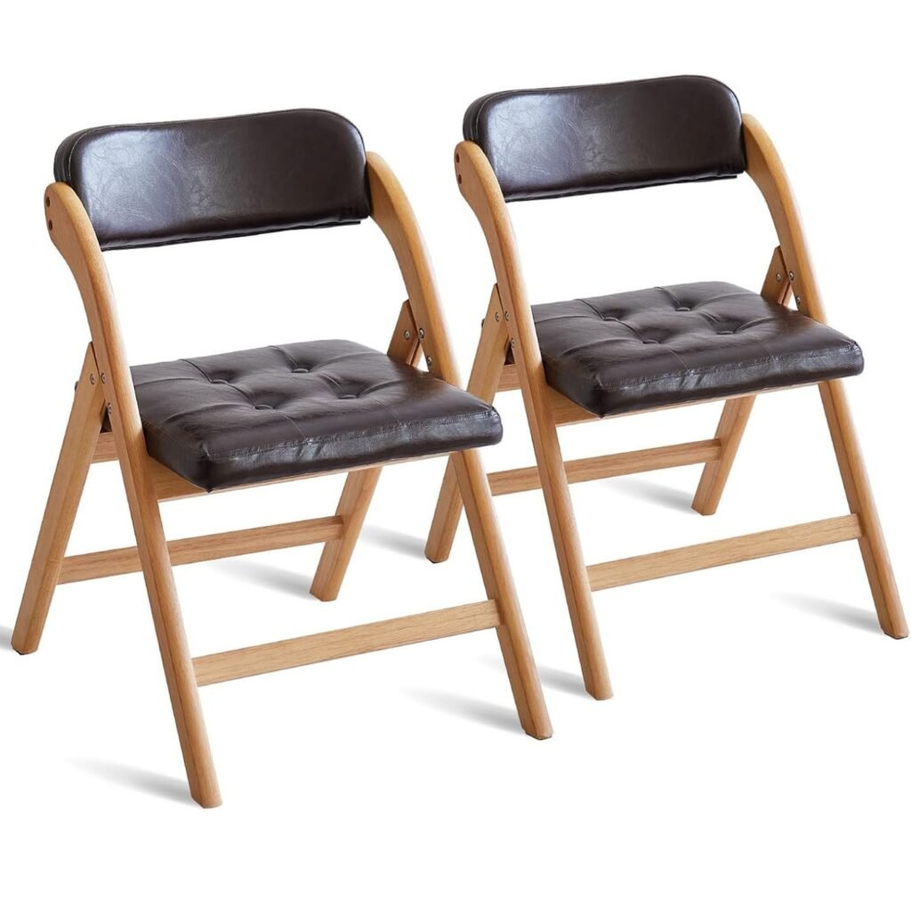 Outdoor wood folding chairs