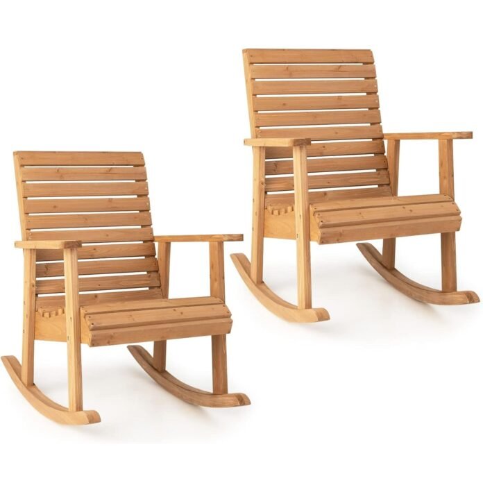 Outdoor Wooden Rocking Chairs